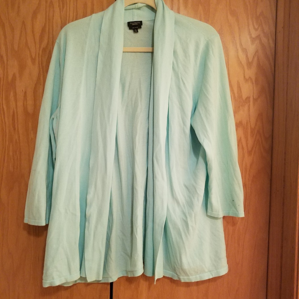 Mint green cardigan